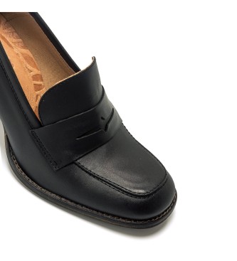 Mustang Zapatos de Piel Violette negro -Altura tacn 7cm-