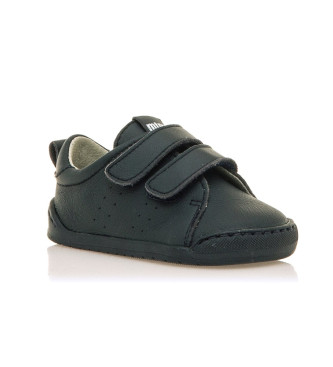 Mustang Kids Scarpe da ginnastica in pelle blu navy per bambini