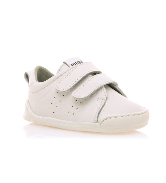 Mustang Kids Free Baby witte leren sportschoenen