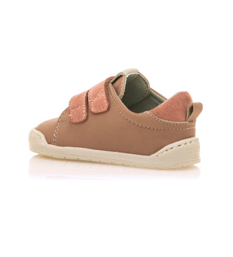 Mustang Kids Casual Free brown leather trainers