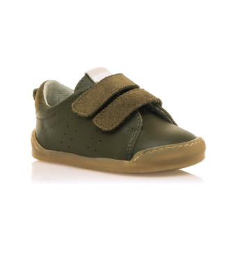 Mustang Kids Free Baby Leren Sneakers Groen