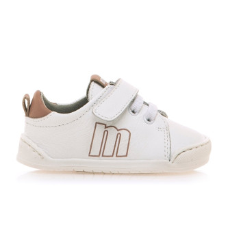 Mustang Kids Zapatillas de piel Sport Free Blanco