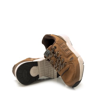Mustang Kids Brown Mare trainers -Height wedge 4,5cm