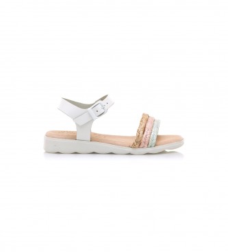 MTNG KIDS Iris Leather Sandals white
