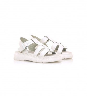 Mustang Kids Leather Sandals Lyon white