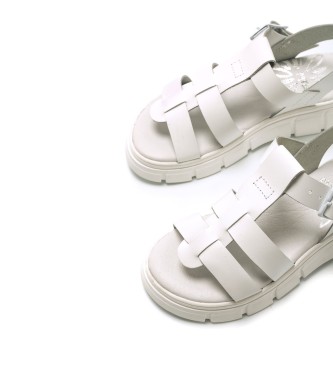 Mustang Kids Leather Sandals Lyon white