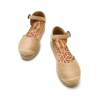 Mustang Kids Beige pad-sandaler