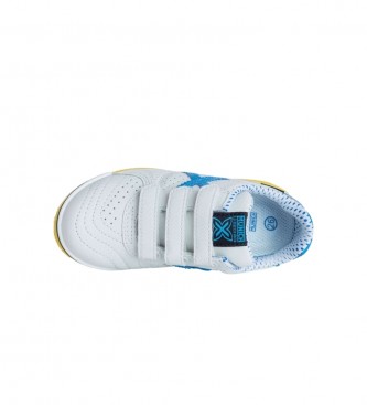 Zapatillas deportivas niños Munich G-3 kid profit en color blanco con azul.  Talla 41 Color BLANCO AZUL