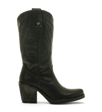 Mustang Botas de couro 54118 preto