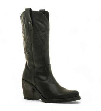 Mustang Botas de couro 54118 preto