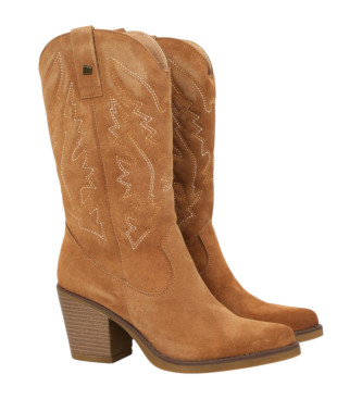 MTNG Bruna cowboyboots i lder -Hjd 7 cm klack