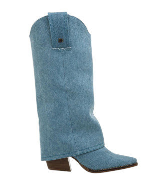 Mustang Leather boots Missouri Blue