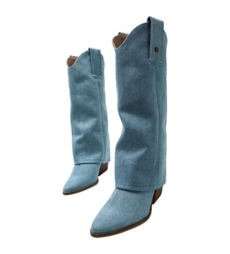 Mustang Botas de piel Missouri Azul