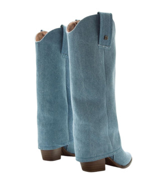 Mustang Bottes en cuir Missouri Blue