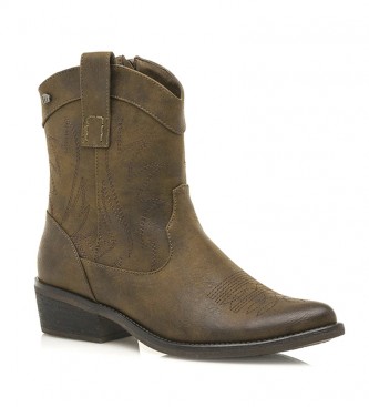 Mustang Nubis taupe boots -Heel height: 4cm