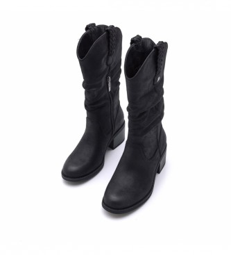 Mustang Perseah H boots black - Heel height 5.7cm