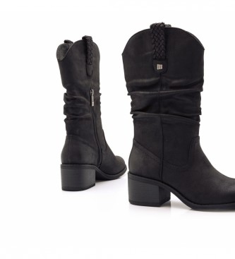 Mustang Bottes Perseah H noir - Hauteur du talon 5.7cm
