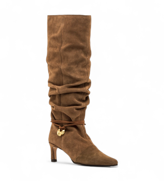 Mustang Botas de Piel Gala marrn