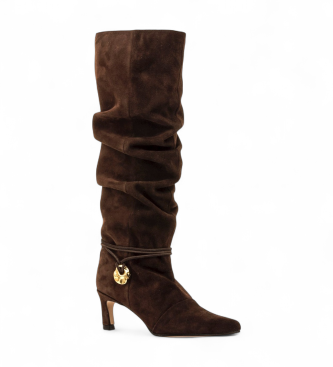 MTNG Botas de Piel Gala marrn