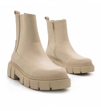 Mustang Mars beige ankle boots