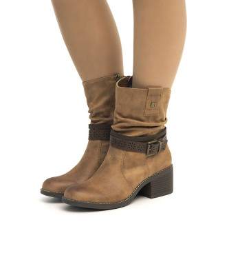Mustang Ankle boots Persea H brown -Heel height 5,7cm