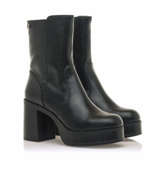 Mustang Sixties ankle boots black -Heel height 8cm