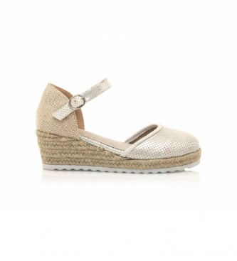 Mustang Kids Sandals 47816A ivory -Height wedge: 5 cm