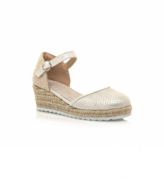 Mustang Kids Sandals 47816A ivory -Height wedge: 5 cm