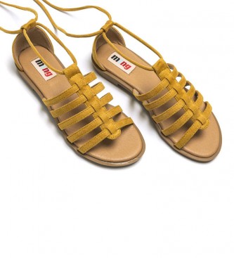 Mustang Yellow Palmira Sandals