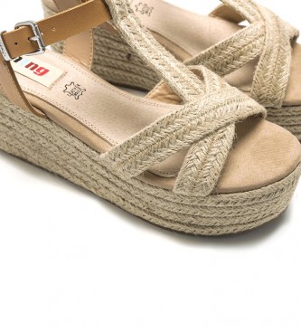Mustang Sandalias Cynara marrón -Altura cuña: 5cm- - Tienda Esdemarca moda,  calzado y complementos - zapatos de marca y zapatillas de marca