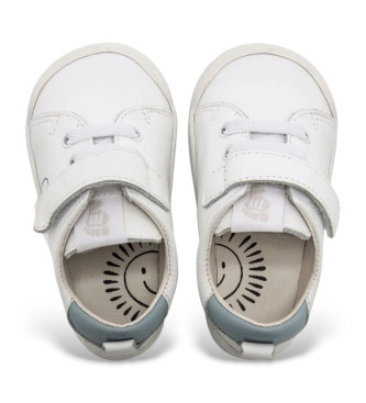 Mustang Kids Baby White Leather Sneakers