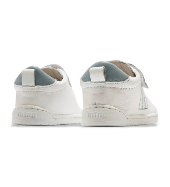 Mustang Kids Baby White Leather Sneakers