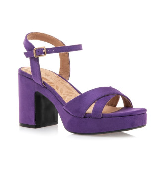 Mustang Heeled sandals 53429 purple