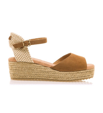 MTNG Brown wedge sandals