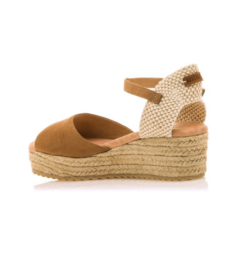 MTNG Brown wedge sandals