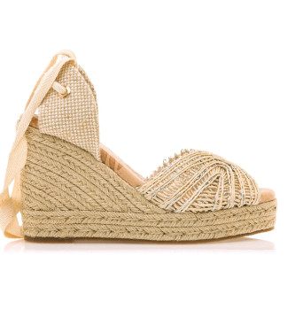 Mustang Espadryle 59941 beżowe