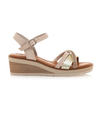 MTNG 54556 beide wedge sandals, gold