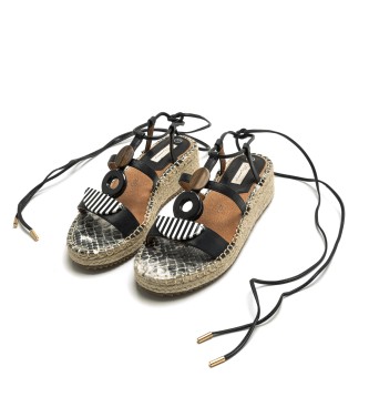 Mariamare Aidy sandalen zwart - hoogte: 4cm