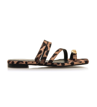 Mustang Leather sandals Necane Brown