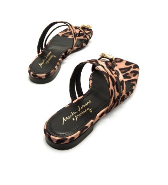 Mustang Leather sandals Necane Brown