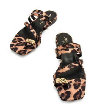 Mustang Leather sandals Necane Brown