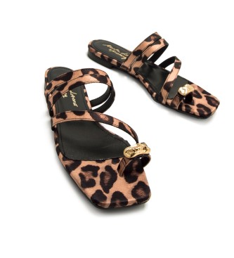Mustang Leather sandals Necane Brown