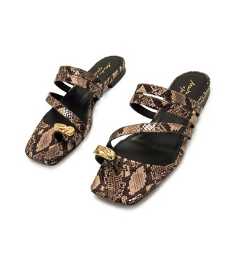 MTNG Leather sandals Necane Brown