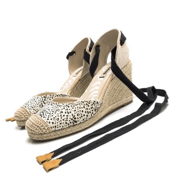 Mustang Louisa beige sandals -height wedge: 7cm