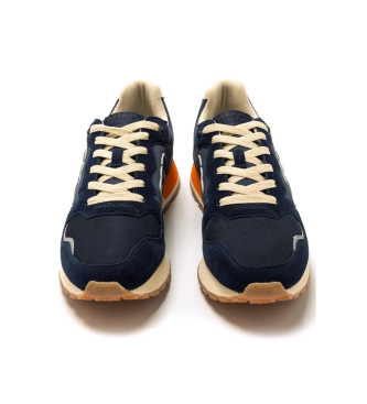 Mustang Navy running style trainers