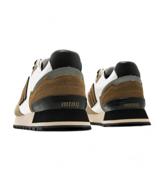 Mustang Joggo Classic Sneakers blanc, marron