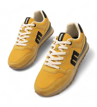 Mustang Sapatos Joggo Track amarelo