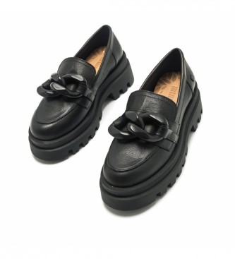 Mustang Kelly Leather Loafers Preto