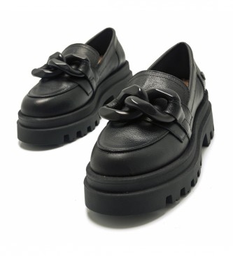 Mustang Kelly leather loafers Black