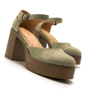Mustang Sixties green shoes -Height heel 8cm